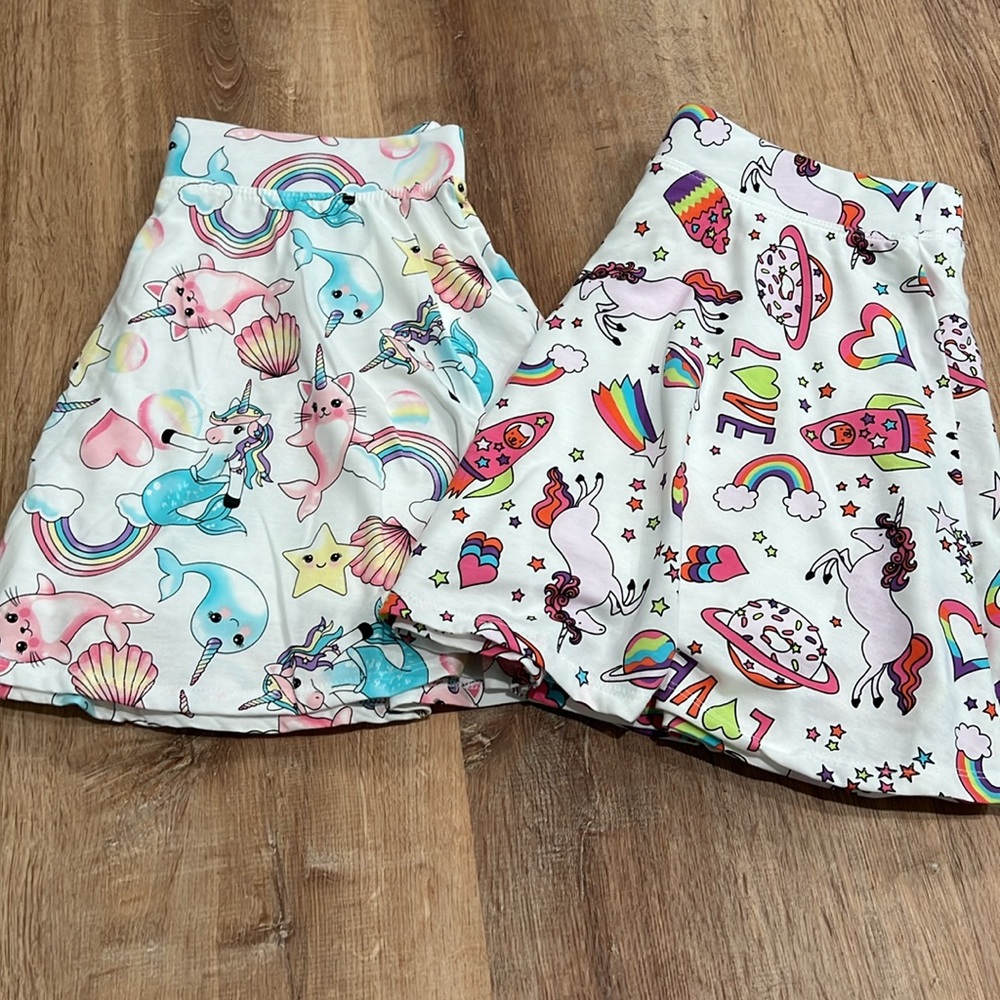 SET of 2 Skort Skirt Shorts Girls The Children’s Place Size 16